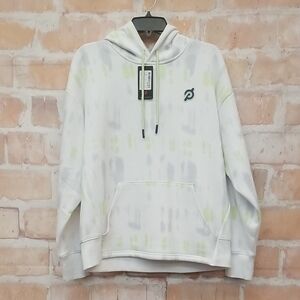 NWT Peloton Size M White Hoodie with Green Accents